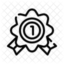 Number Badge First Place Icon