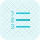 Number List Icon