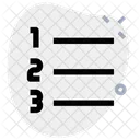 Number List Icon