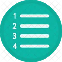 Number List  Icon