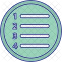 List Number Text Icon