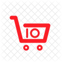 Number Of Items In Cart Cart Trolley Icon
