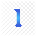 Number One Number Numbers Icon