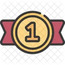 Number One Medal  Icon