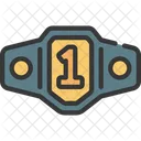 Number One Wrestling Championship Wrestling Championship Wrestling Belt Icon