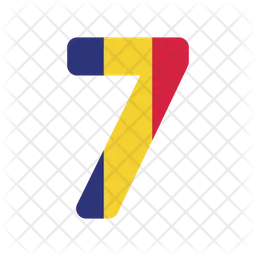 Number Seven  Icon