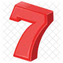 Number Seven Numbers Icon