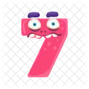 Number Seven Monster  Icon