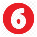 Number Six Six Mathematics Icon