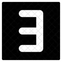 Number Three  Icon