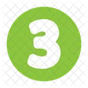 Number Three  Icon