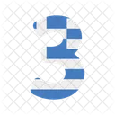 Number Three  Icon