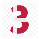 Number Three  Icon