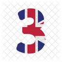 Number Three  Icon