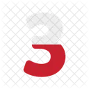 Number Three  Icon