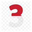 Number Three  Icon