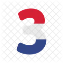 Number Three  Icon