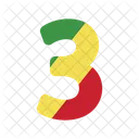 Number Three  Icon
