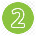 Number Two  Icon