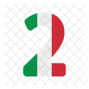 Number Two  Icon