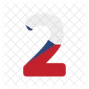 Number Two  Icon