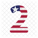 Number Two  Icon