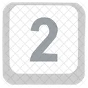 Number Two 2 Number Icon