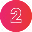 Number Two  Icon