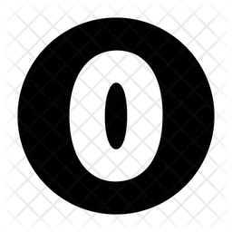 Number  Zero  Icon