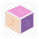 Cube Numbered Toy Icon