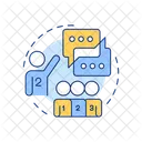Cooperation Learning Numbered Heads Together Icon