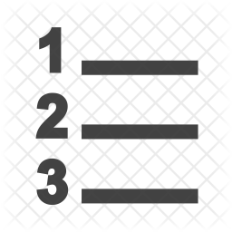 Numbered list Icon