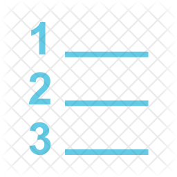Numbered list Icon