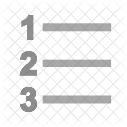 Numbered list Icon