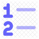 Numbered List Numbers List Icon