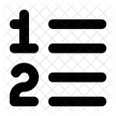 Numbered List Numbers List Icon