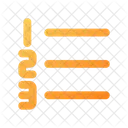 Numbered List Left Icon