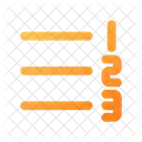 Numbered List Right Icon