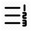 Numbered List Right Icon
