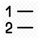 Number List Number Format Ui Icon