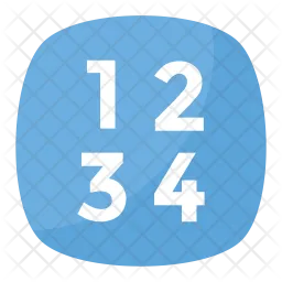 Numbers  Icon