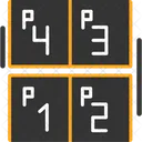 Numeracao De Vagas De Estacionamento Identificador De Vagas Numeros De Vagas De Estacionamento Ícone