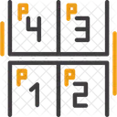 Numeracao De Vagas De Estacionamento Identificador De Vagas Numeros De Vagas De Estacionamento Ícone