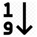 Numeric Ascending Icon