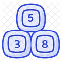 Numeric Blocks Toys Icon