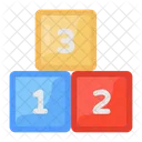 Numeric Blocks Kids Block Kids Plaything Icon