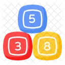 Numeric Blocks Toys Icon