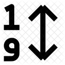 Numeric Sort Icon