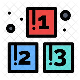 Numerical Cube  Icon