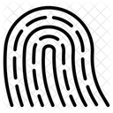 Numerisation Du Pouce Verification Du Pouce Presence Biometrique Icône